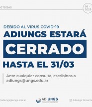 ADIUNGS CERRADO HASTA EL 31-03