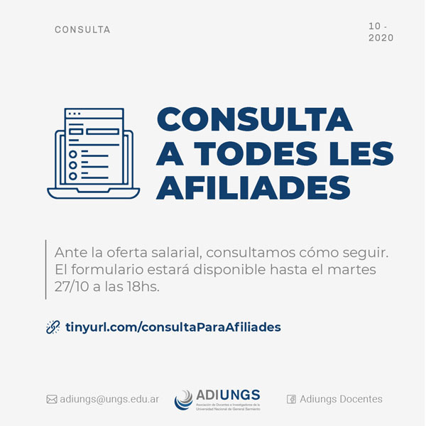 Consulta a todes les afiliades