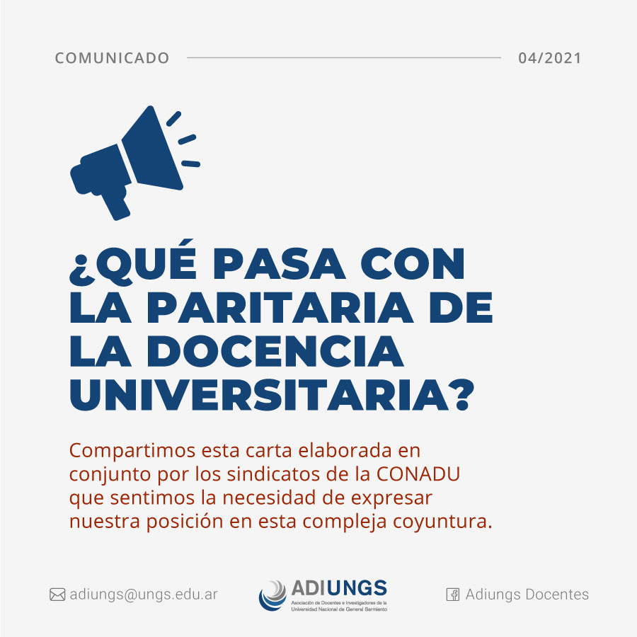 QUÉ PASA CON LA PARITARIA DE LA DOCENCIA UNIVERSITARIA