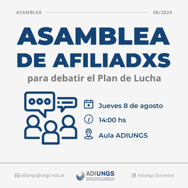 ADIUNGS Asamblea 8 de Agosto