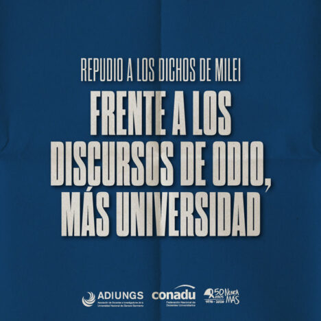 Repudio a los dichos de Milei